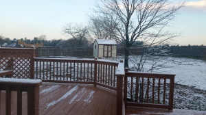 Snowfall on the first day of spring in the Author Chronicles' hometown