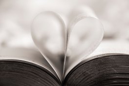 The Author Chronicles, J. Thomas Ross, folded book pages forming a heart